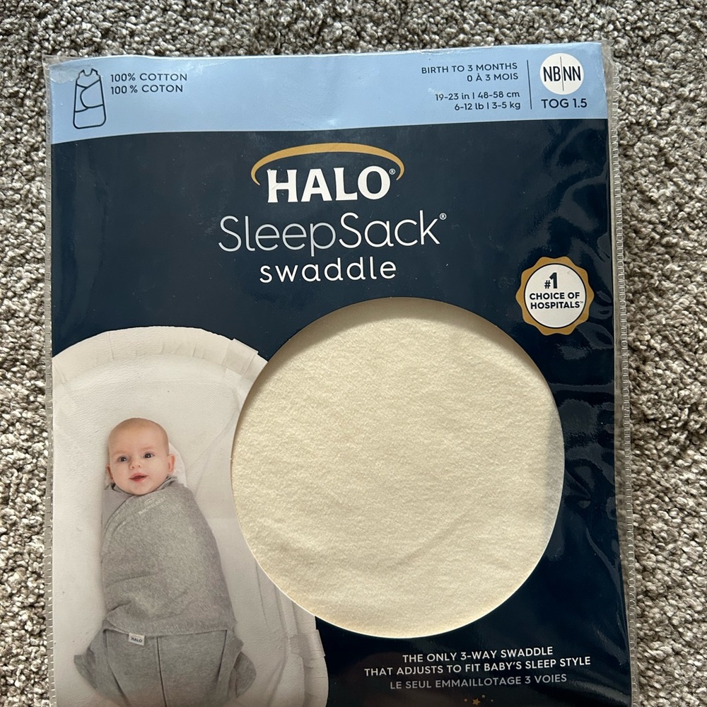 Halo SleepSack Swaddle in Soft White